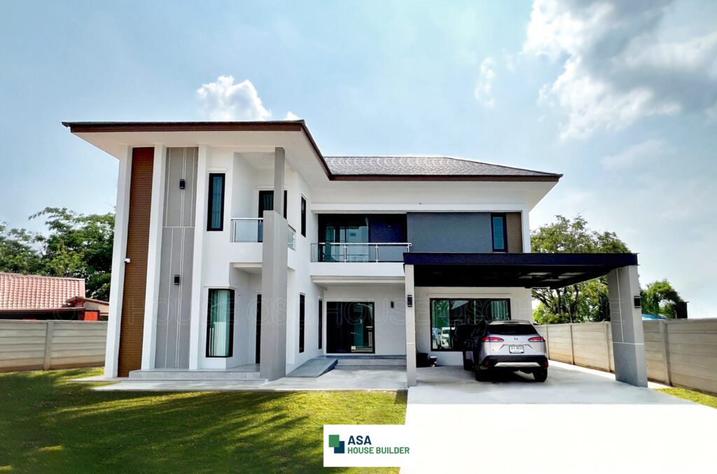 บ้านคุณปภัสรา – บ้านสองชั้นโมเดิร์น
